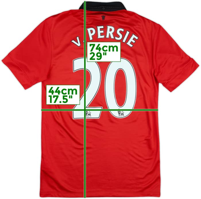 2013-14 Manchester United Home Shirt v.Persie #20 - 5/10 - (S)