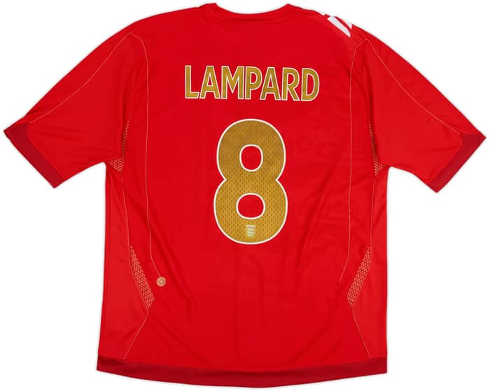 2006-08 England Away Shirt Lampard #8 - 6/10 - (XL)