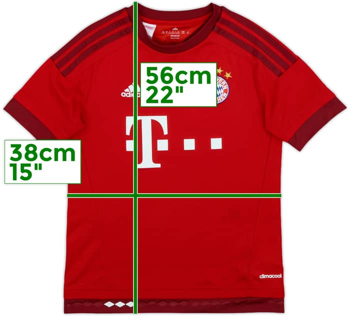 2015-16 Bayern Munich Home Shirt - 9/10 - (M.Boys)