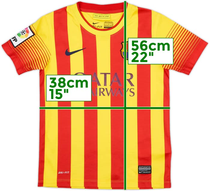 2013-15 Barcelona Away Shirt - 9/10 - (S.Boys)
