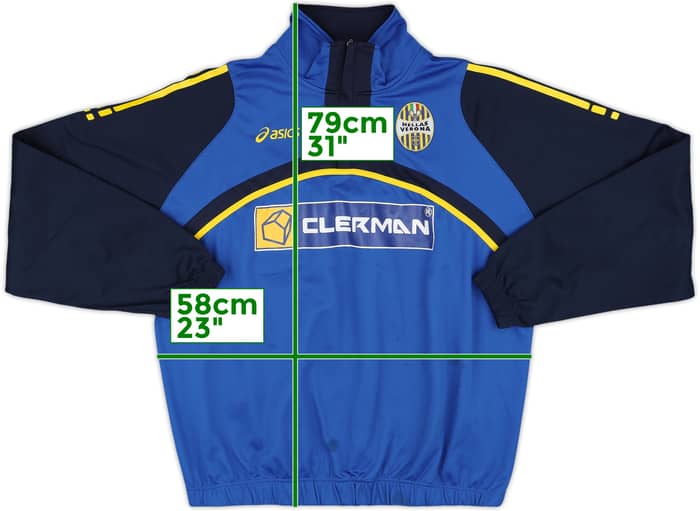 2006-07 Hellas Verona Asics 1/4 Zip Drill Top - 6/10 - (XL)