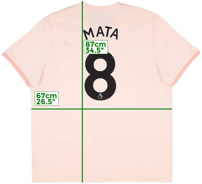 2018-19 Manchester United Away Shirt Mata #8 - 7/10 - (XXL)