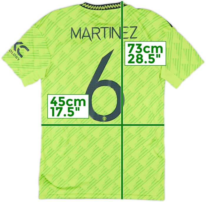 2022-23 Manchester United Third Shirt Martinez #6 - 9/10 - (S)