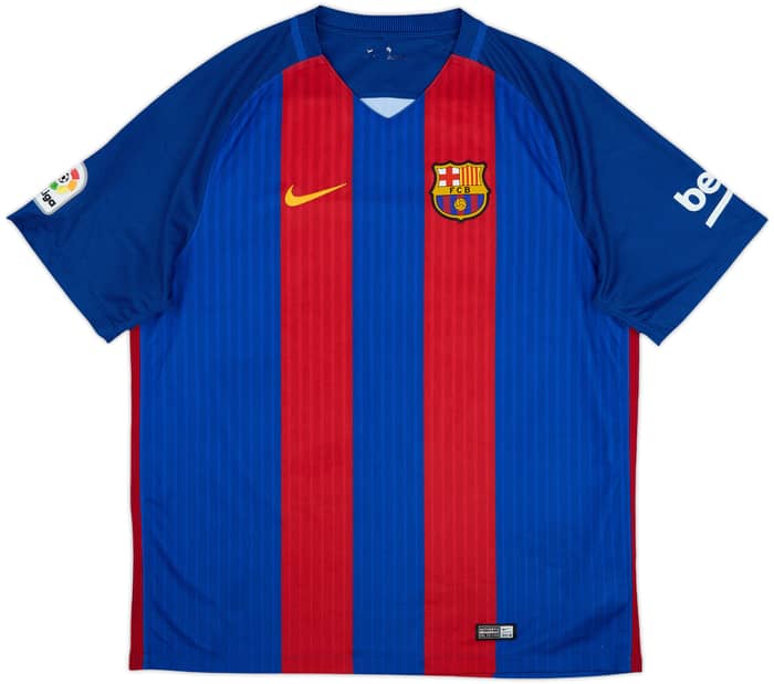 2016-17 Barcelona Home Shirt Neymar Jr #11 - 8/10 - (XL)
