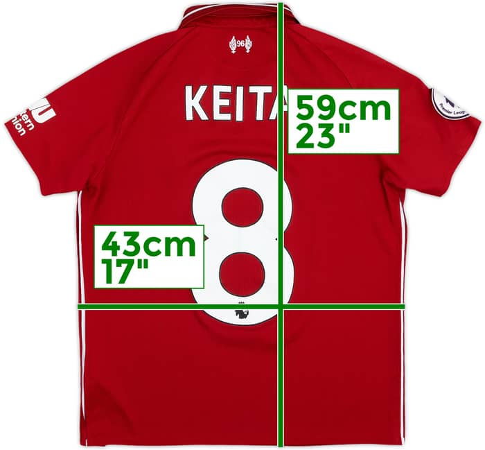 2018-19 Liverpool Home Shirt Keita #8 - 6/10 - (M.Boys)