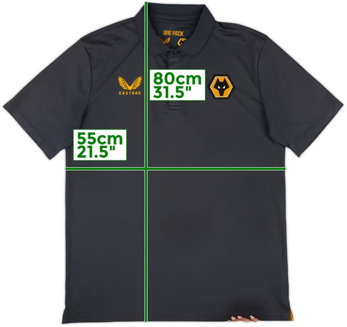 2021-22 Wolves Castore Polo Shirt - 8/10 - (L)