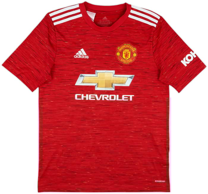 2020-21 Manchester United Home Shirt B.Fernandes #18 - 5/10 - (XL.Boys)