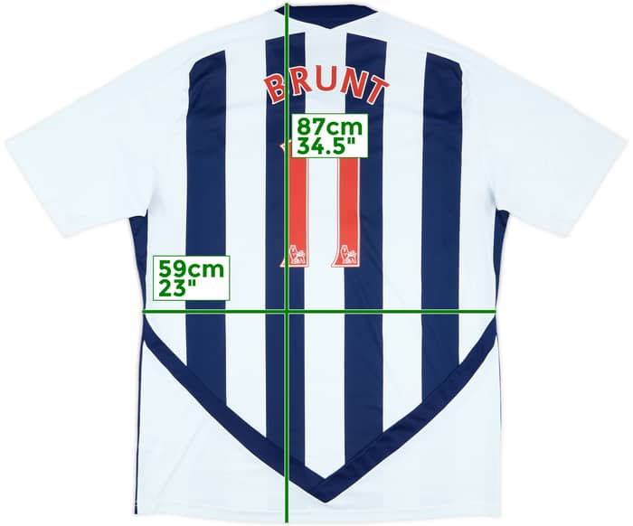2011-12 West Brom Home Shirt Brunt #11 - 8/10 - (XXL)