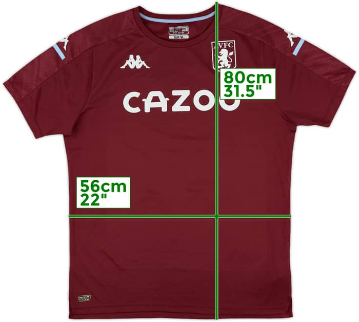 2020-21 Aston Villa Kappa Training Shirt - 8/10 - (XXL)