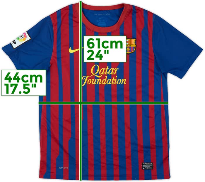 2011-12 Barcelona Home Shirt - 6/10 - (L.Boys)