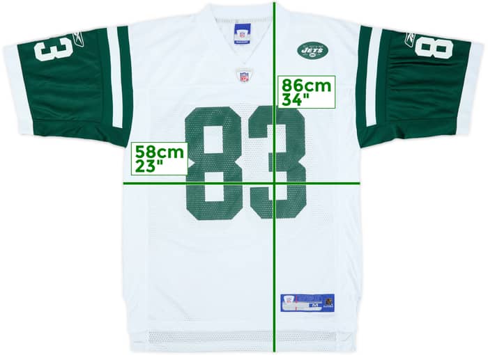 2004 New York Jets Moss #83 Reebok On Field Away Jersey - 9/10 - (M)
