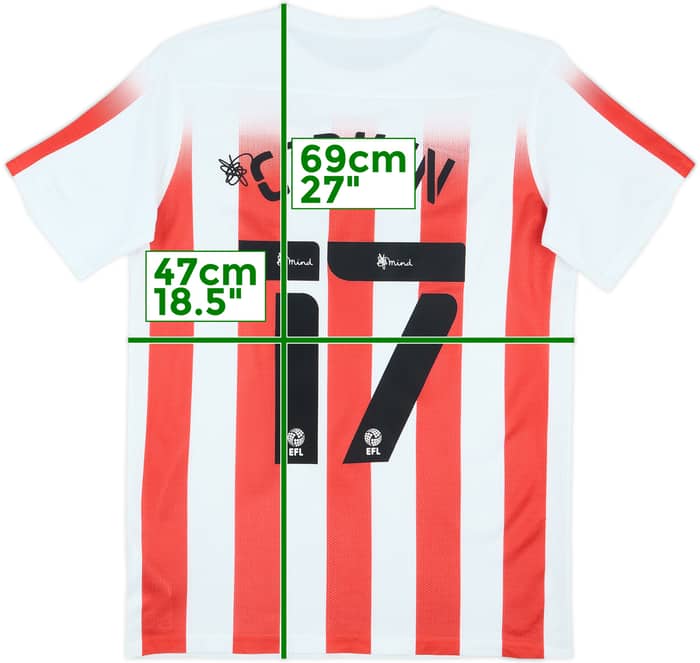 2021-22 Sunderland Home Shirt Cirkin #17 - 10/10 - (XL.Boys)