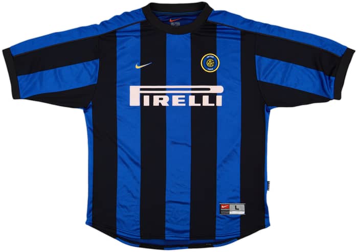 1999-00 Inter Milan Home Shirt Ronaldo #9 (L)