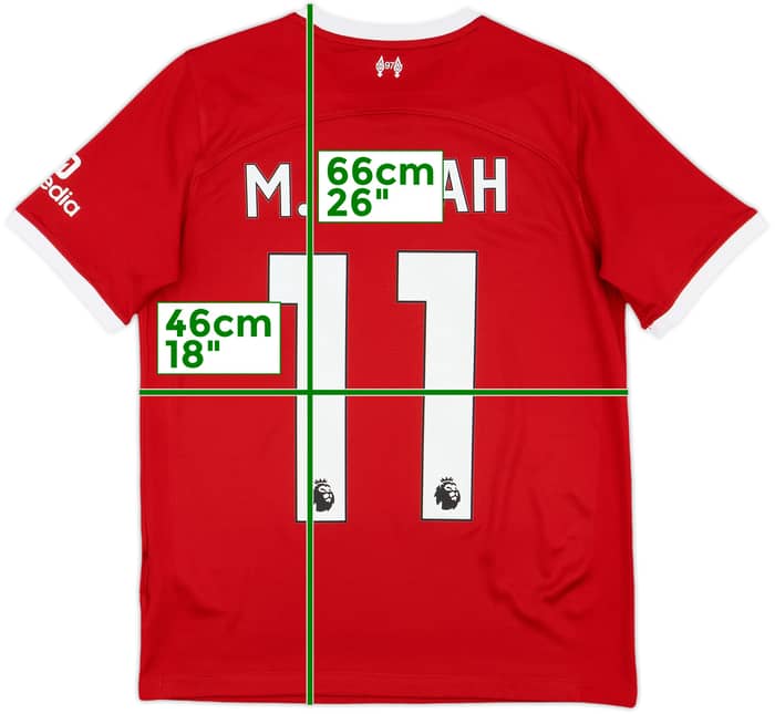 2023-24 Liverpool Home Shirt Salah #11 - 10/10 - (XL.Boys)