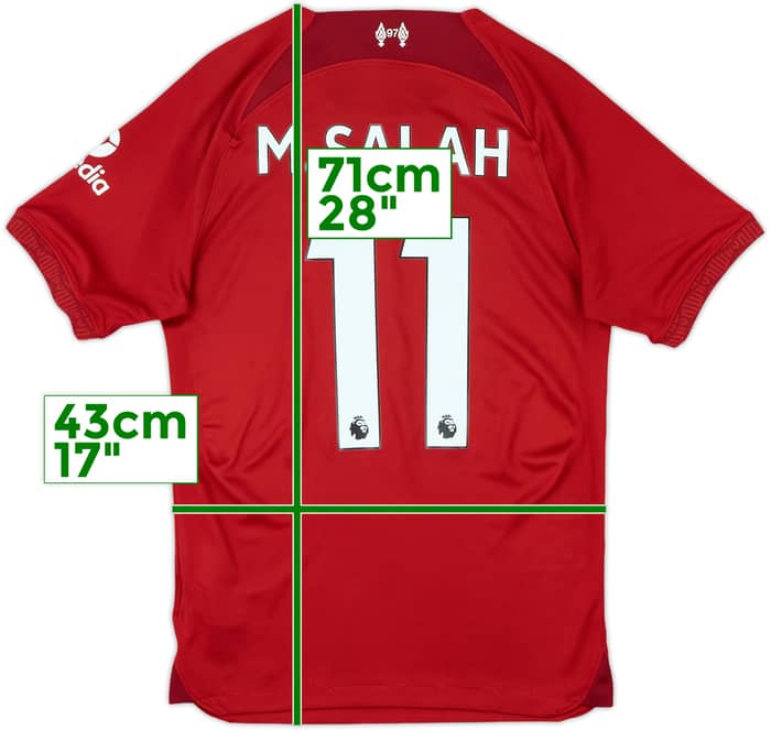 2022-23 Liverpool Home Shirt M.Salah #11 - 8/10 - (XS)