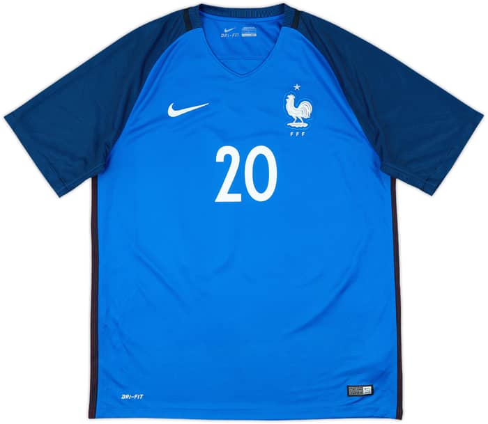 2016-17 France Home Shirt Mbappe #20 - 10/10 - (L)