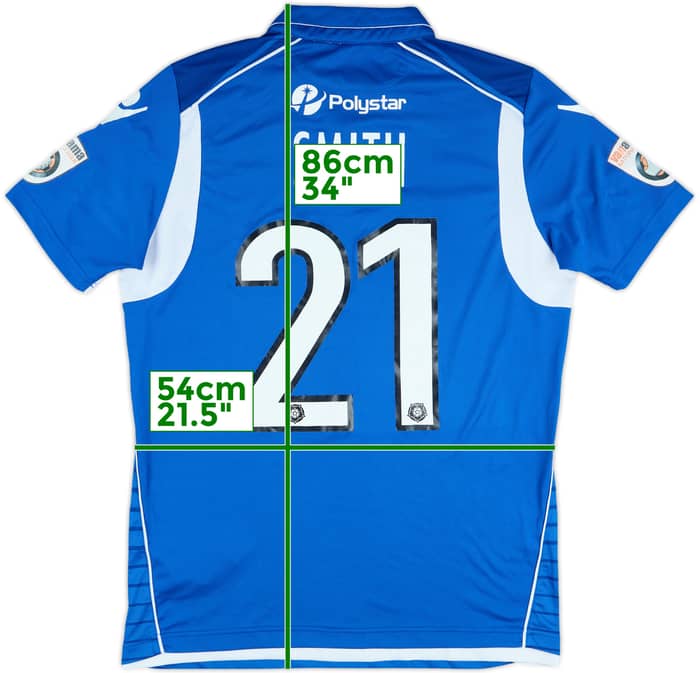2016-17 Eastleigh Match Issue Home Shirt Smith #21