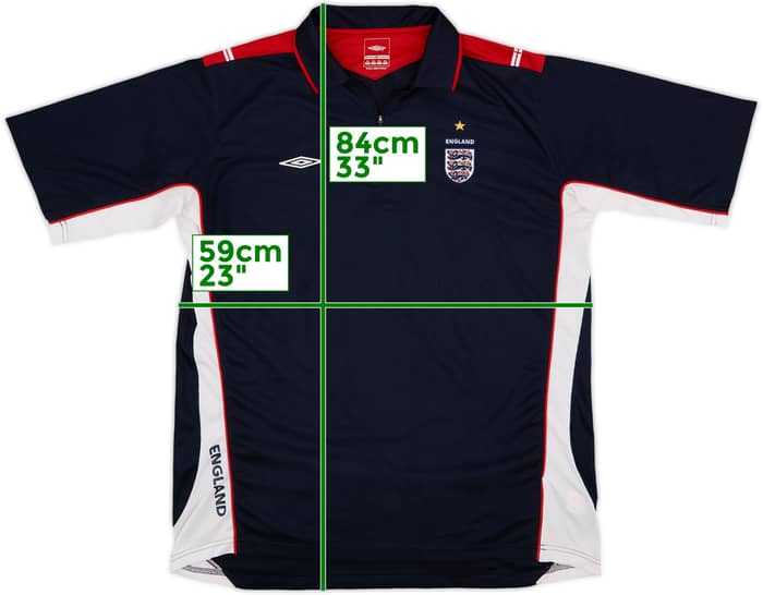 2004-05 England Umbro 1/4 Zip Polo Shirt - 9/10 - (XXL)