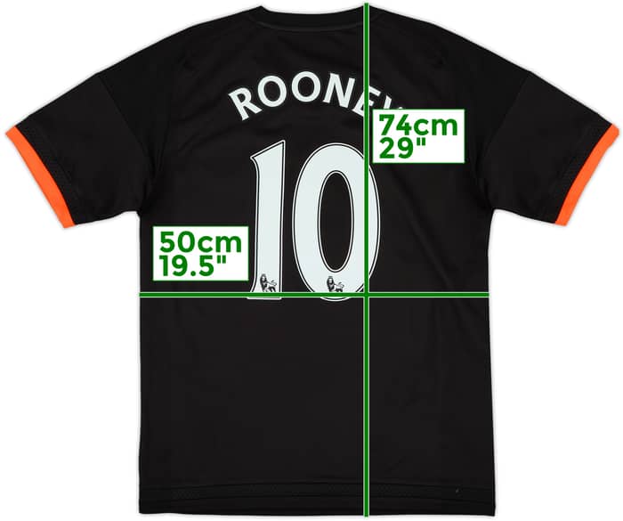 2015-16 Manchester United Third Shirt Rooney #10 - 6/10 - (M)