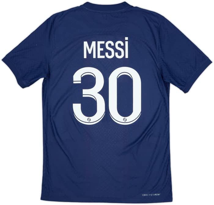 2022-23 Paris Saint-Germain Authentic Home Shirt Messi #30 - 9/10 - (S)