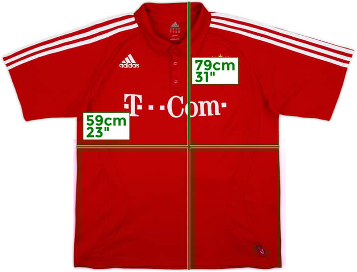 2006-07 Bayern Munich adidas Polo Shirt - 8/10 - (XXL)