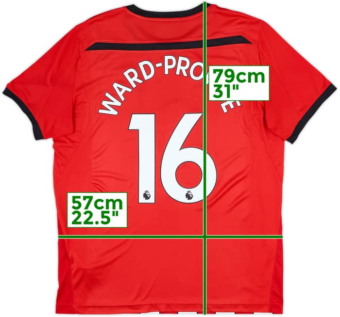 2018-19 Southampton Home Shirt Ward-Prowse #16 - 7/10 - (XL)