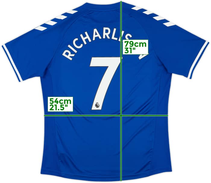2020-21 Everton Home Shirt Richarlison #7 - 8/10 - (XL)