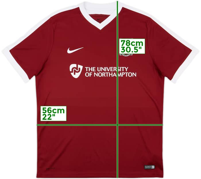 2016-17 Northampton Home Shirt - 9/10 - (XL)