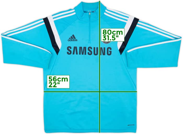 2014-15 Chelsea adidas 1/4 Zip Drill Top - 7/10 - (L)