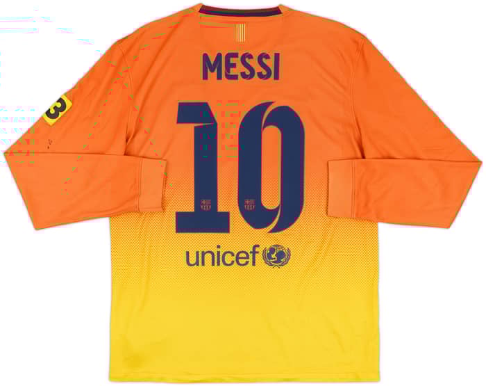 2012-13 Barcelona Away L/S Shirt Messi #10 - 7/10 - (M)