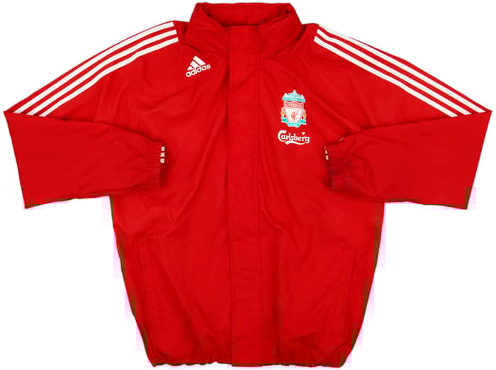 2008-09 Liverpool adidas Hooded Rain Jacket - 7/10 - (L)