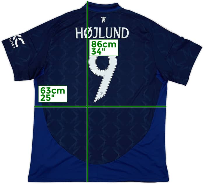 2024-25 Manchester United Away Shirt Hojlund #9 - 10/10 - (XXL)
