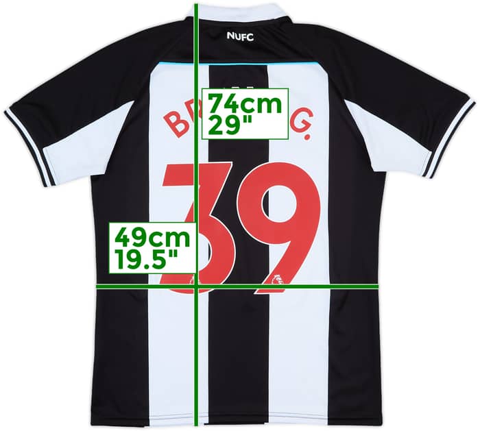 2021-22 Newcastle Home Shirt Bruno G. #39 - 6/10 - (L)
