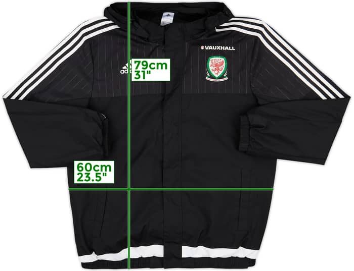 2015-16 Wales adidas Hooded Rain Jacket - 6/10 - (L)