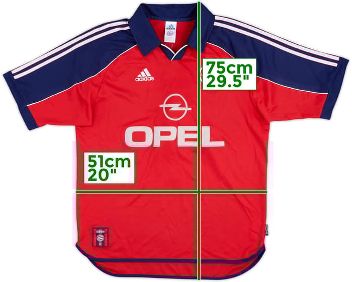 1999-01 Bayern Múnich Local Camiseta - 5/10 - (M)