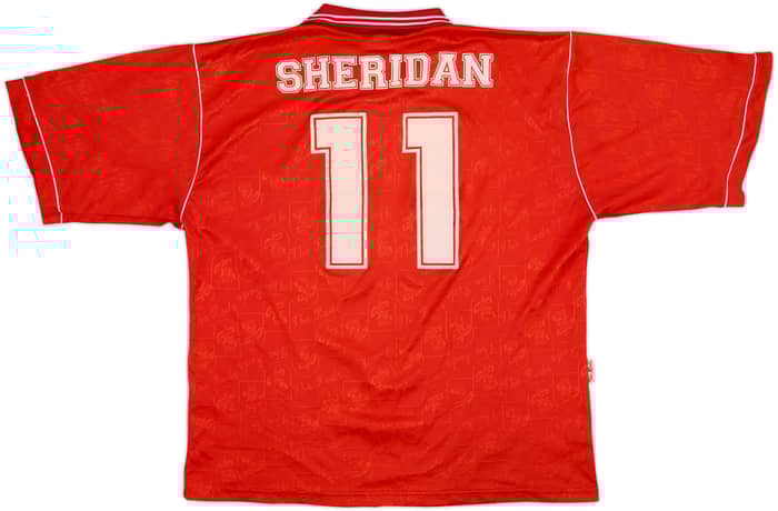 1996-97 Barnsley Home Shirt Sheridan #11 - 8/10 - (XL)