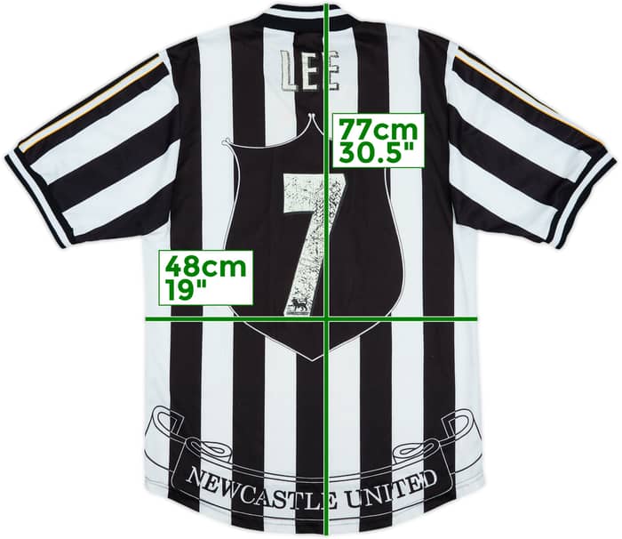 1997-99 Newcastle Home Shirt Lee #7 - 5/10 - (S)