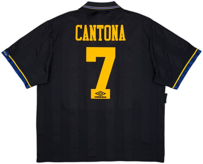 1993-95 Manchester United Away Shirt Cantona #7 - 8/10 - (XXL)