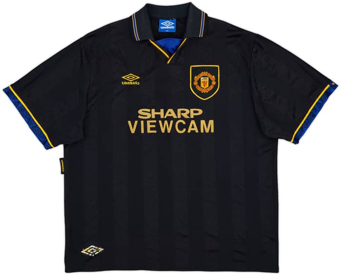 1993-95 Manchester United Away Shirt Cantona #7 - 8/10 - (XXL)