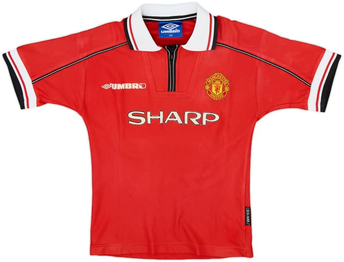 1998-00 Manchester United Home Shirt - 5/10 - (S.Boys)