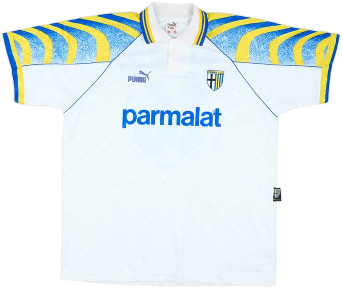 1996-97 Parma Player Issue Home Shirt Triuzzi #16