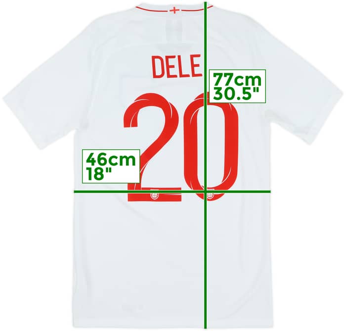 2018-19 England Home Shirt Dele #20 - 8/10 - (S)