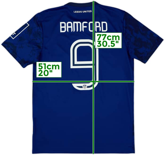 2021-22 Leeds United Away Shirt Bamford #9 - 10/10 - (M)
