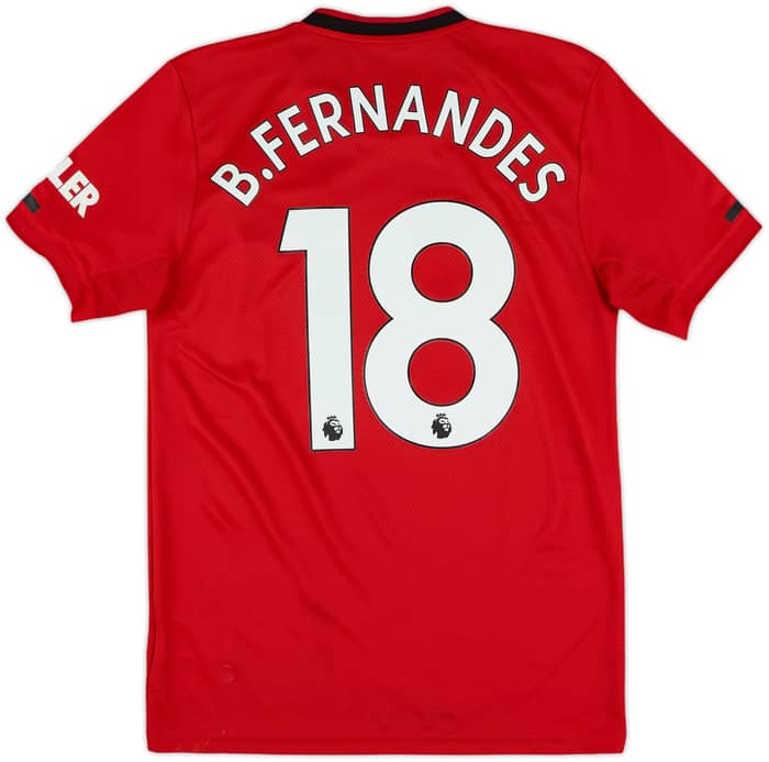 2019-20 Manchester United Home Shirt B.Fernandes #18 - 5/10 - (S)