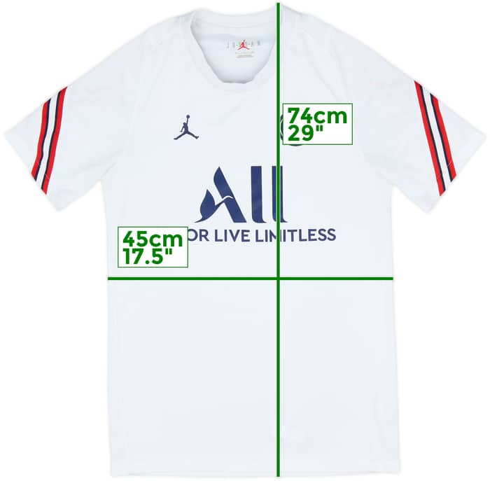 2021-22 Paris Saint-Germain Nike Jordan Training Shirt - 8/10 - (S)