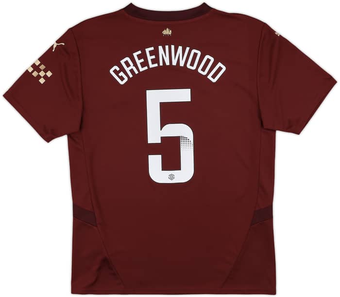 2024-25 Manchester City Third Shirt Greenwood #5 - 9/10 - (M)