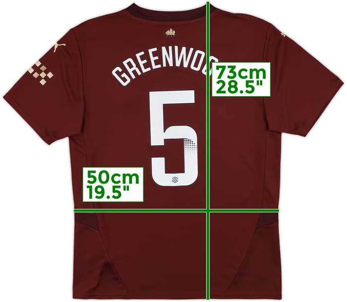 2024-25 Manchester City Third Shirt Greenwood #5 - 9/10 - (M)
