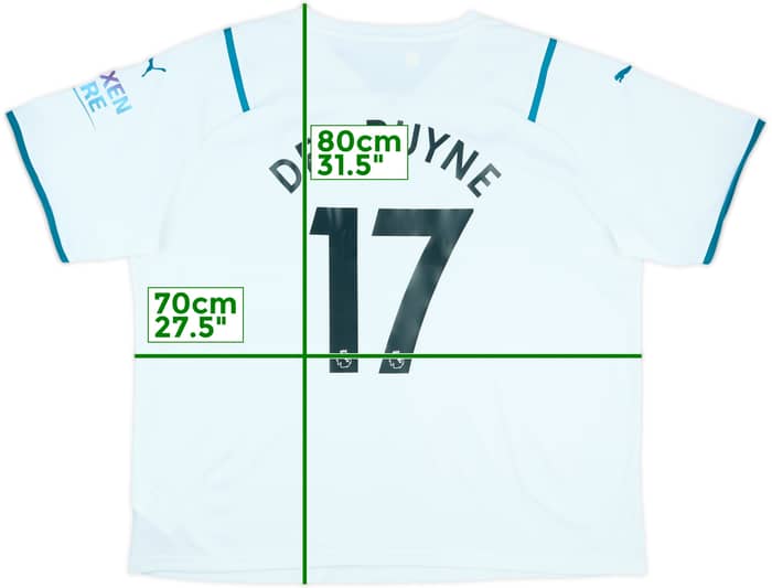 2021-22 Manchester City Away Shirt De Bruyne #17 - 10/10 - (3XL)