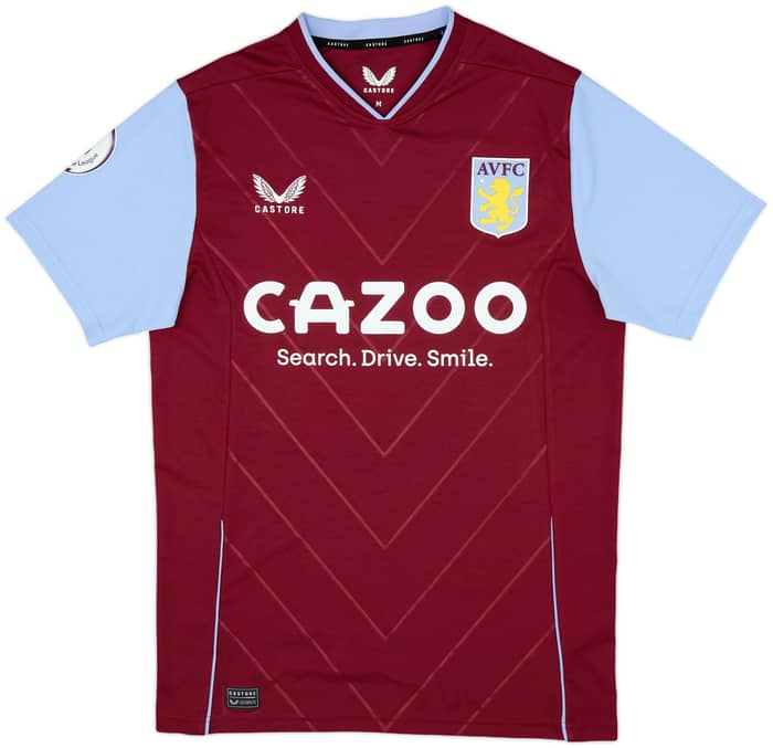 2022-23 Aston Villa Home Shirt Cash #2 - 8/10 - (M)