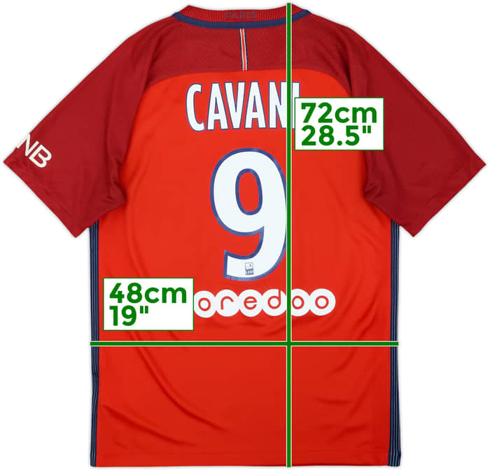 2016-17 Paris Saint-Germain Away Shirt Cavani #9 - 6/10 - (S)